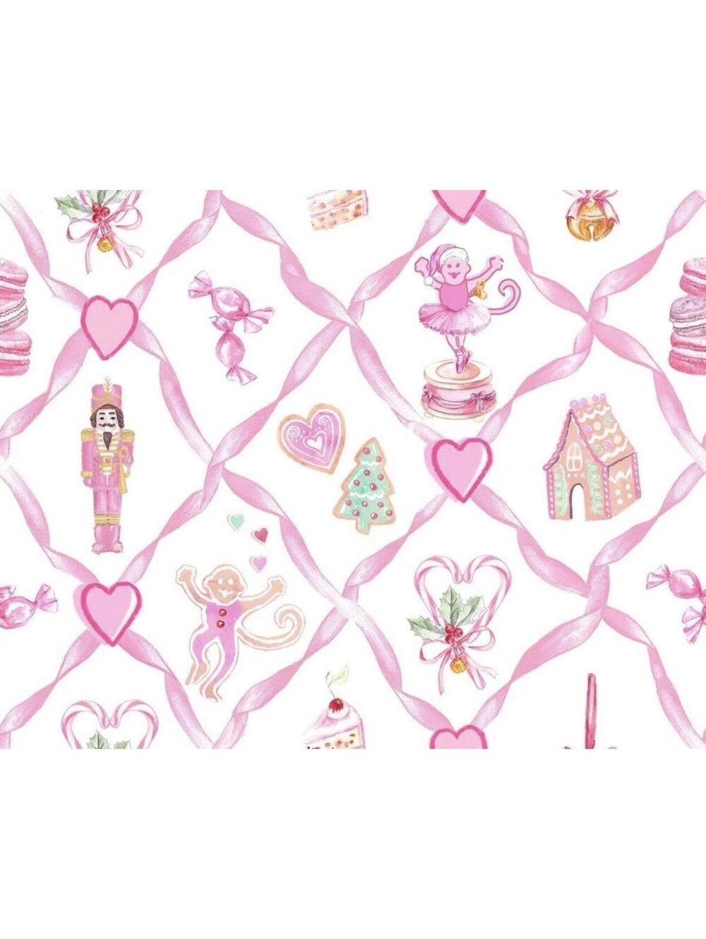 LoveShackFancy x Roller Rabbit Sugarplum Lattice Polo Pajamas - Large - Picture 4 of 5